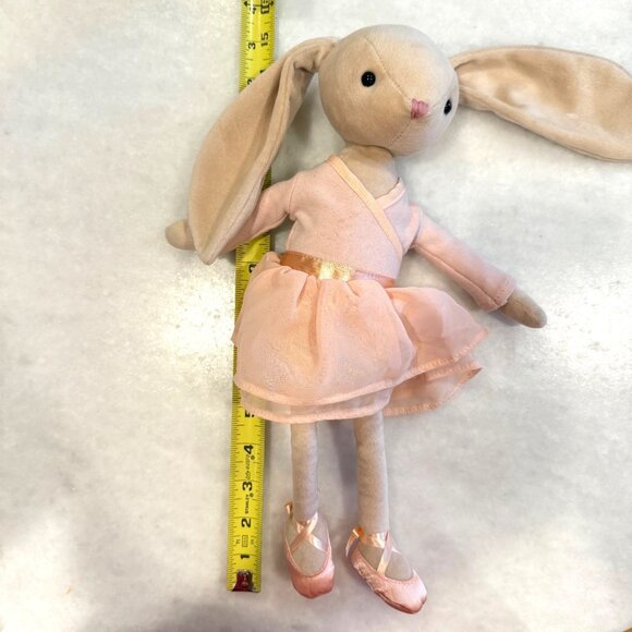 Jellycat Lila Ballerina Bunny Plush Doll In Pink Dress With Satin Ballet Shoes - Picture 10 of 11